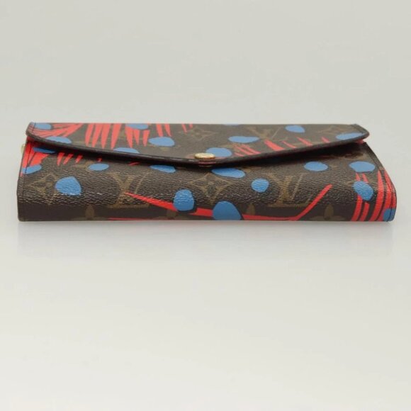 LOUIS VUITTON Monogram Jungle Dot Portefeuille Sarah Wallet M41381 Auth 119252V - Picture 12 of 16